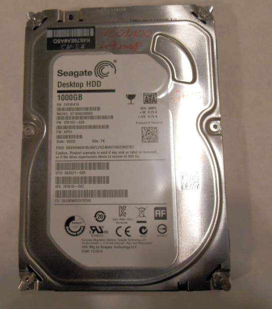 Seagate 1000GB 3,5" HDD