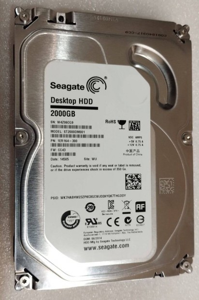 Seagate 2TB SATA3 (ST2000DM001) 100/100