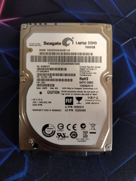 Seagate 2,5" 1TB Sshd