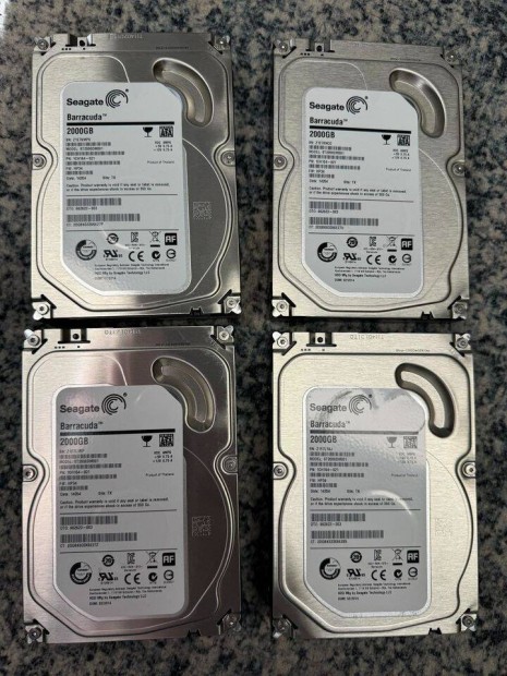 Seagate 2 TB 3,5" winchesterek eladak (100/100)