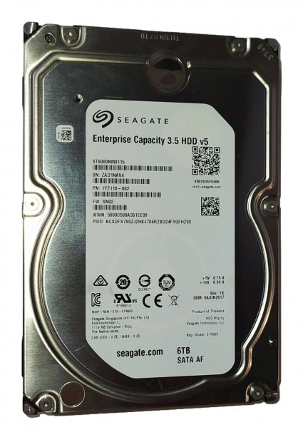 Seagate Enterprise Capacity 6TB HDD merevlemez SATA 3.5" 100/100 #NAV4