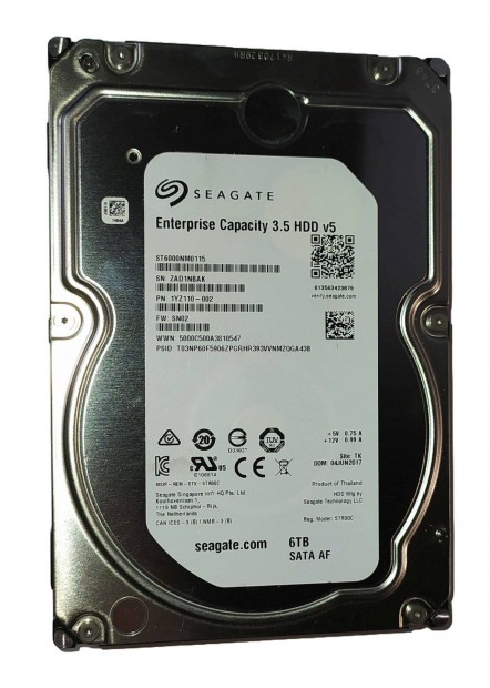 Seagate Enterprise Capacity 6TB HDD merevlemez SATA 3.5" 100/100 #Nbak