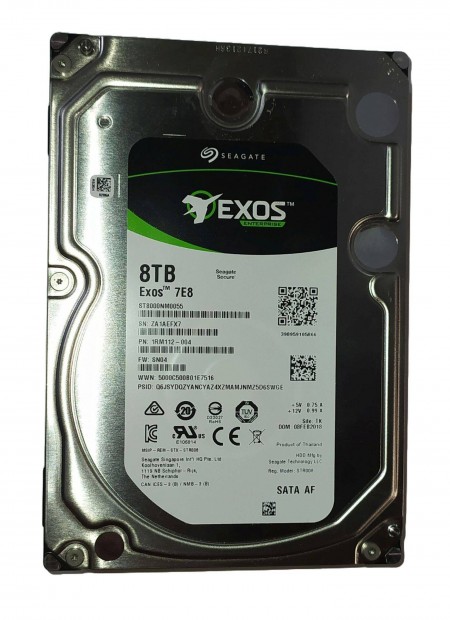 Seagate Exos 7E8 8TB HDD merevlemez SATA 3.5" 100/100 #Efx7