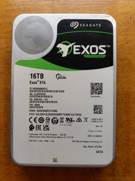 Seagate Exos X16 16 TB HDD Akci!
