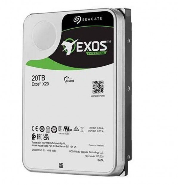 Seagate Exos X20 Enterprise HDD 20TB 3.5