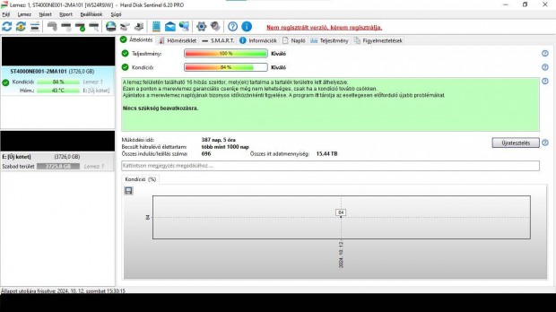 Seagate Ironwolf Pro 3.5 4TB 7200rpm 256MB SATA3 NAS HDD merevlemez