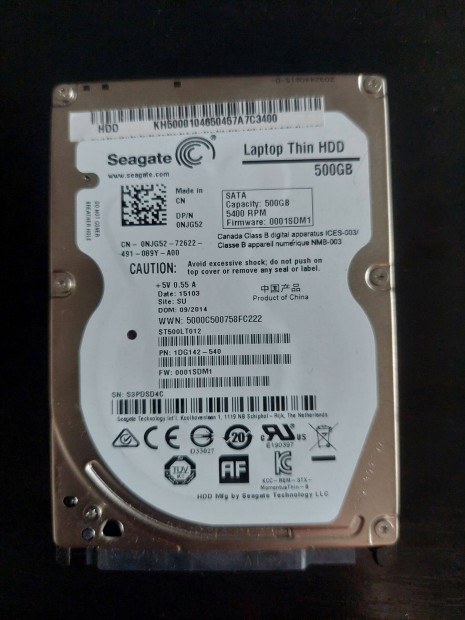 Seagate Laptop Thin HDD 7mm 500GB ST500LM021