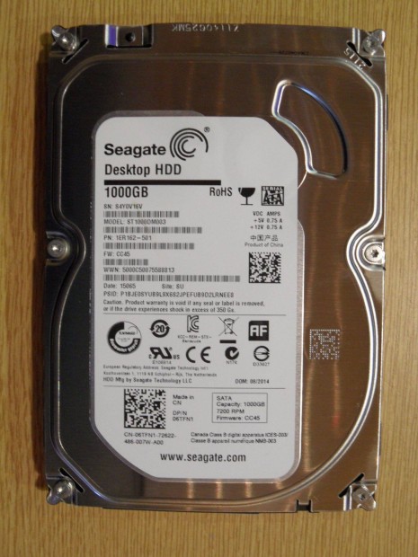 Seagate jszer 1TB Sata3 HDD