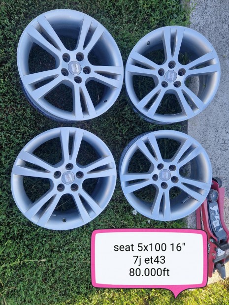 Seat 5x100 16 col alufelni szett 