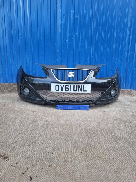 Seat Ibiza 4 IV 6J 2008- gyári 6J0807221 mosós első lökhárító fekete