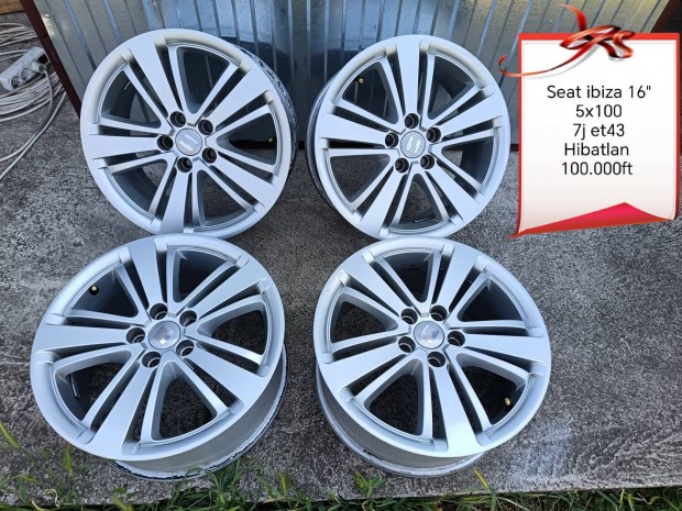 Seat Ibiza 5x100 16 col alufelni szett