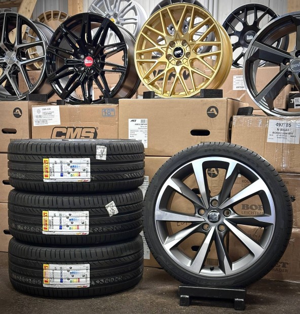 Seat Leon 5F j gyri 18zoll alufelnik j nyri Pirelli gumikkal
