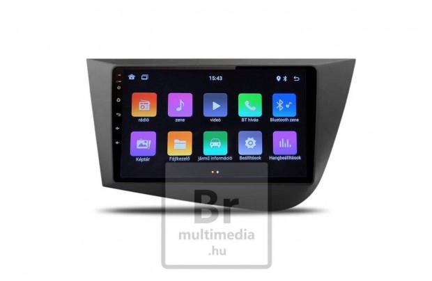 Seat Leon Android Kijelző Multimédia Carplay Rádió Navigáció Hifi 2Din