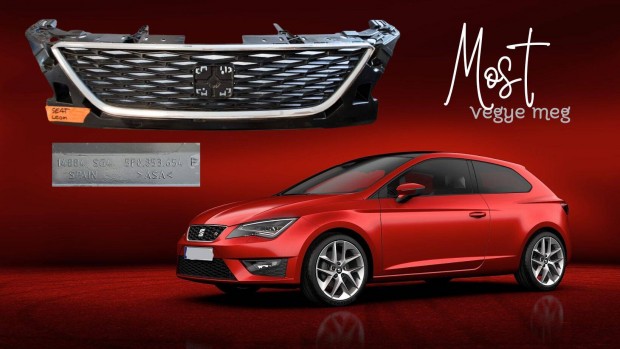 Seat Leon III. ST 5F8 középső hűtő díszrács 5F0853654F