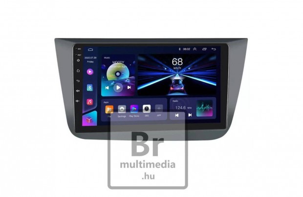 Seat Toledo Android 2Din Kijelző Multimédia Carplay Rádió Navigáció