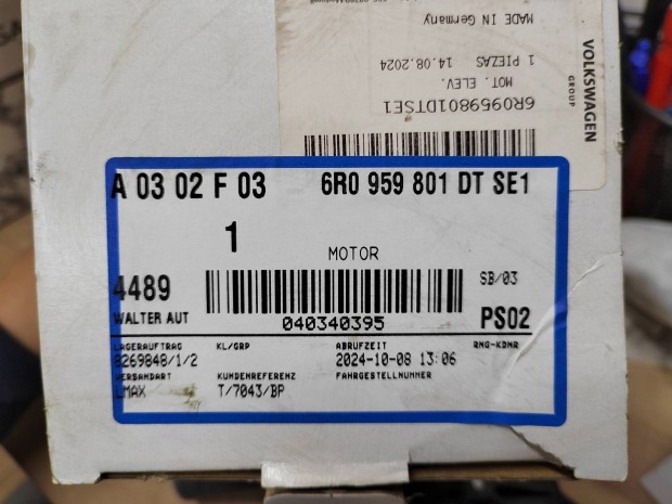 Seat ibiza 6J bal első ajtóvezérlő+ablakemelő motor