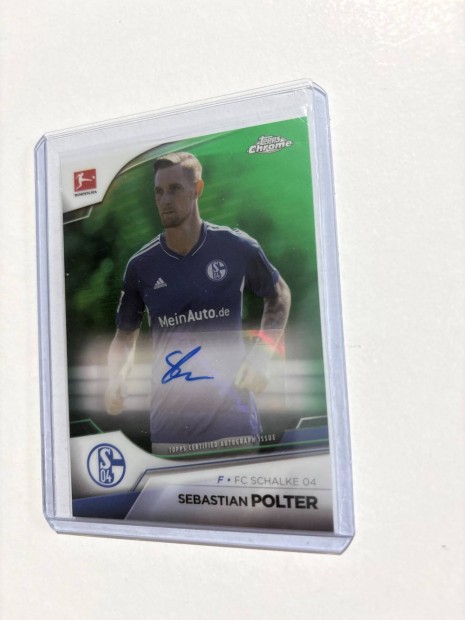 Sebastian Polter alrt szmozott focis krtya FC Schalke