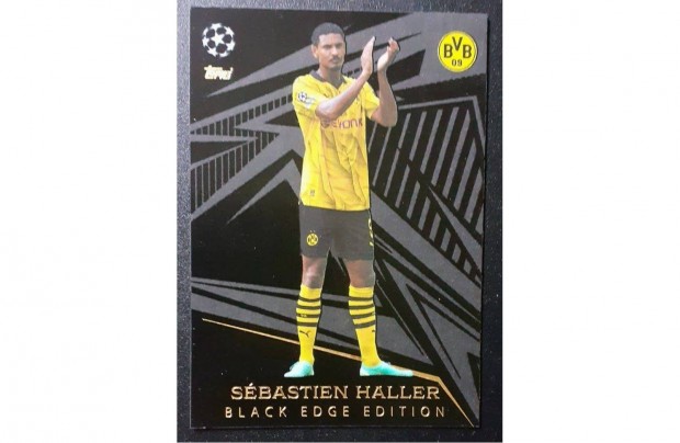 Sebastien Haller Dortmund Black Edge focis krtya Match Attax Extra