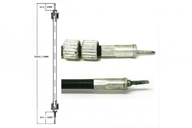 Sebess�gm�r� k�bel 70 cm fekete