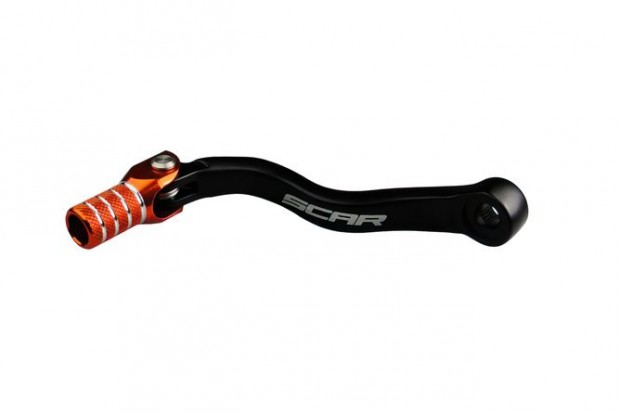 Sebességváltó kar Scar alumínium KTM EXC 250 / 300 narancssárga