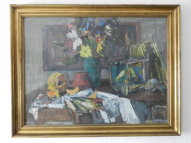 S�day �va Csend�let olajfestm�ny