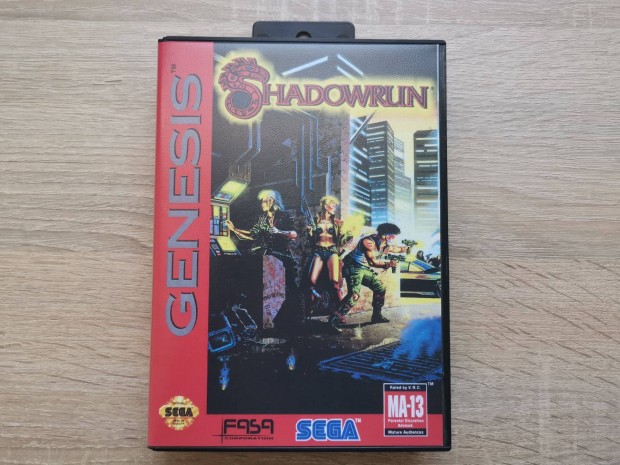 Sega Genesis Shadowrun bootleg dobozzal, kziknyvvel