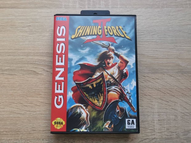 Sega Genesis Shining Force 2 bootleg dobozzal, kziknyvvel