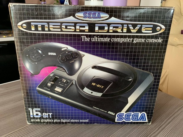Sega Mega Drive 16-bit. Hibátlan, 1992-es számlával, gyűjtőknek!