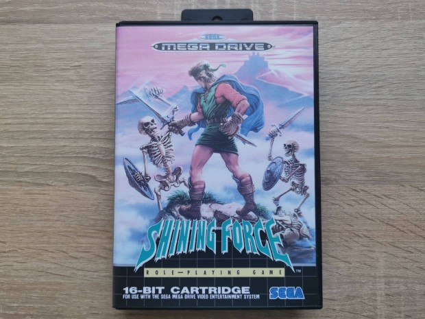 Sega Mega Drive Shining Force bootleg dobozzal, kziknyvvel