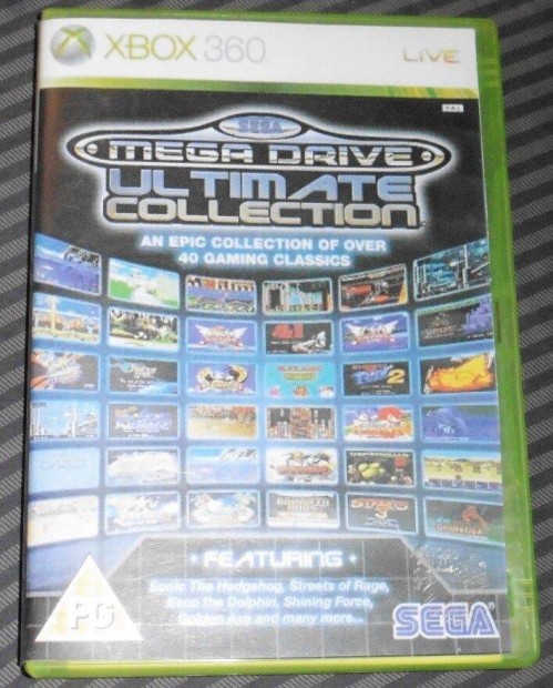 Sega Mega Drive Ultimate Collection (40db Jtk) Gyri Xbox 360 Jtk