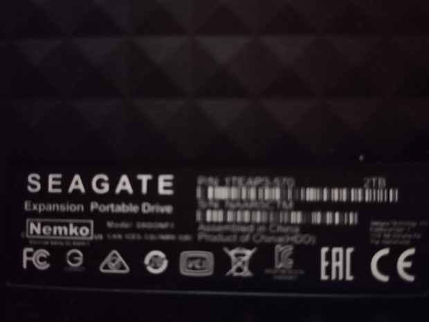 Segate 2TB Külső Sshd