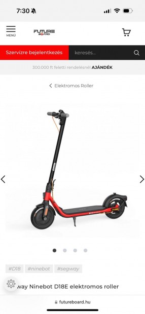 Segway Ninebot  D18 E. Eladó. Új !