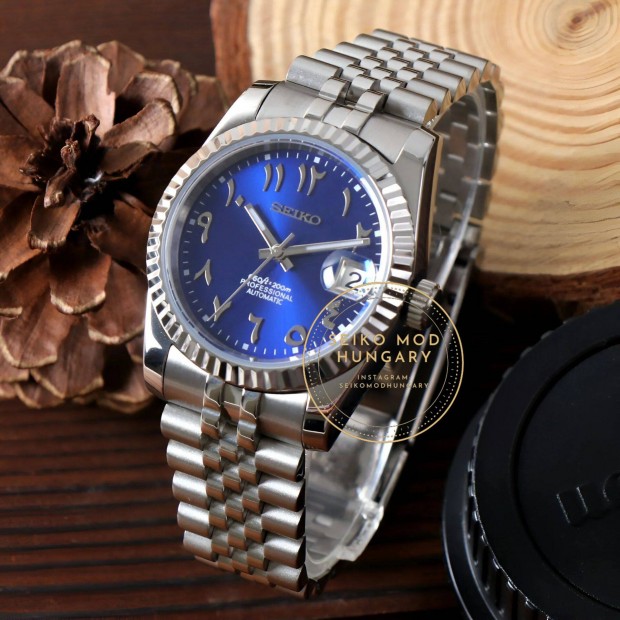 Seiko MOD Blue Arab Dial