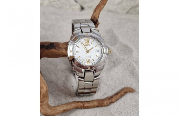 Seiko 'Perpetual' női öröknaptár, JDM, számla és garancia, 1999.08