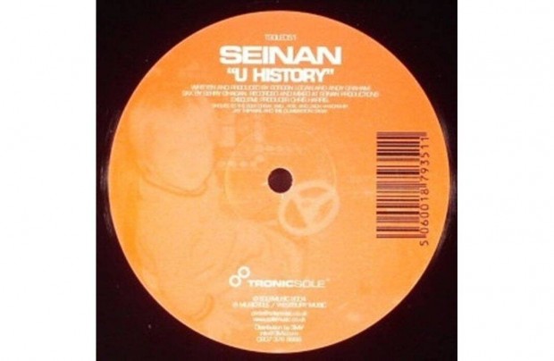 Seinan - U History (12")+ 4000 db-ról van lista