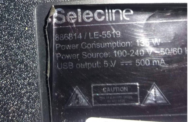Selecline LE-5519 886814 LED LCD tv hibs trtt alkatrsznek 55"