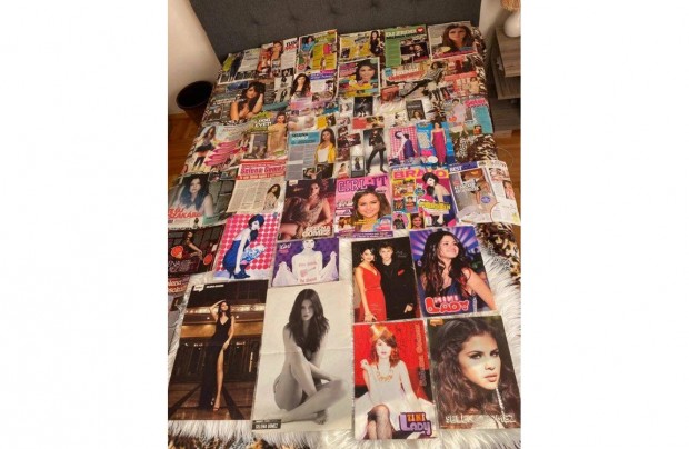 Selena Gomez cikkgyűjtemény 9 db poszterrel, képekkel, címlapokkal, re