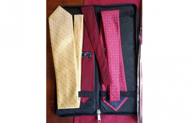 Selyem Nyakkend Exkluzv Jerome Leplat S,80s Vintage Wedding Neck Tie