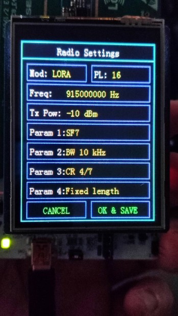 Semtech Lora SX1262DVK1PAS-ND evalboard kit 915MHz