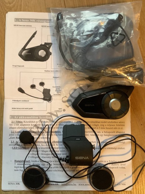 Sena 30k Bluetooth Mash motoros kommunikci