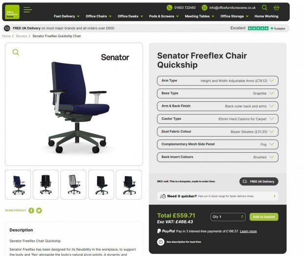 Senator Freeflex Chair irodai szk