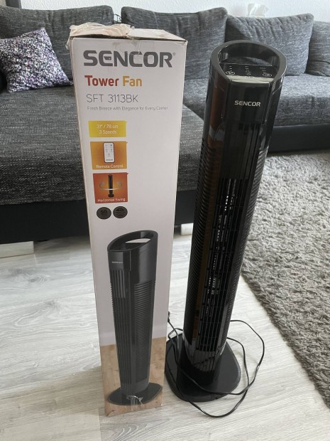 Sencor SFT 3113BK oszlop ventilátor fekete