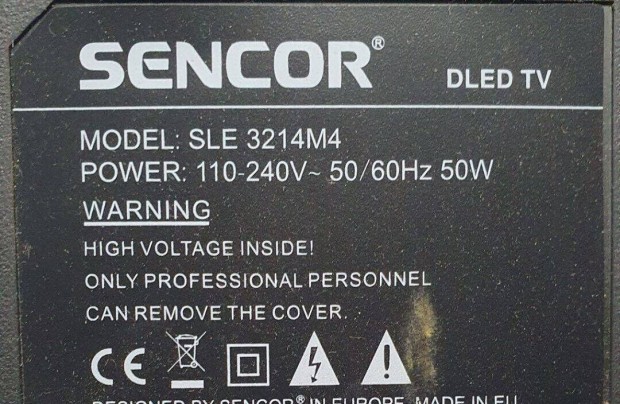 Sencor SLE3214M4 LED LCD tv panel alaplap mainboard alkatrésznek