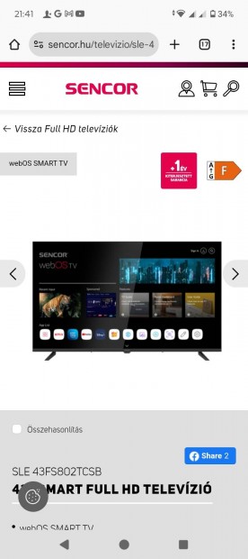 Sencor sle 43 smart tv 