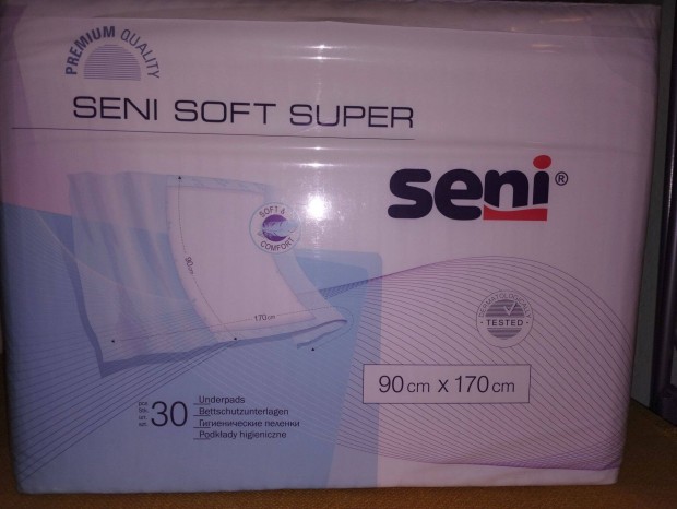 Seni Soft Super 90x170 beteg altt (32db, bontott csomag)