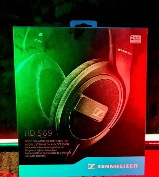 Sennheiser HD 569,Fejhallgat,Bontot dobozos j termk,3 hnap garanci