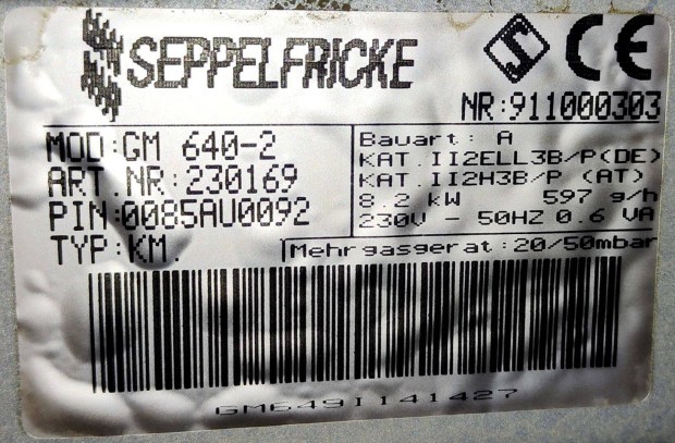 Seppelfricke (nmet) st + fzlapja elad