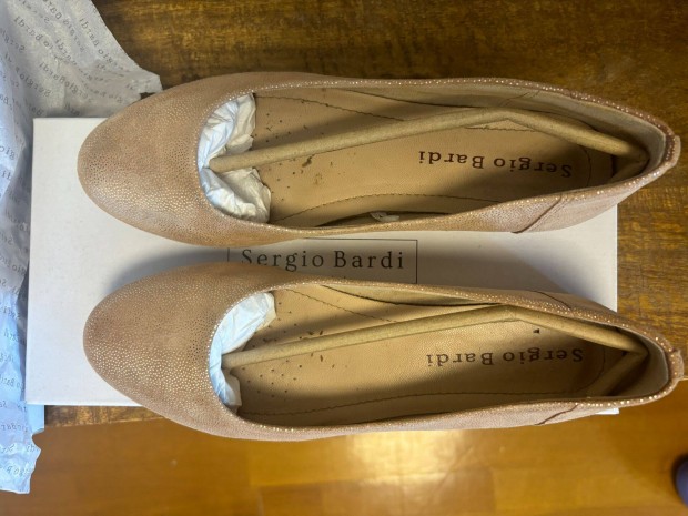 Sergio Bardi br rzsaszn balerina cip, 36-os