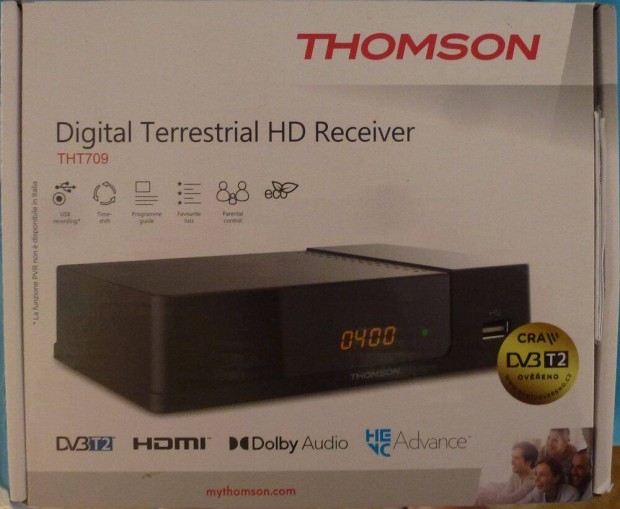 Set-top box - DVB-T2 Thomson THT709 Digital Terrestrial HD Receiver