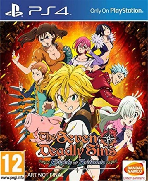 Seven Deadly Sins Knights Of Britannia, The eredeti Playstation 4 jt
